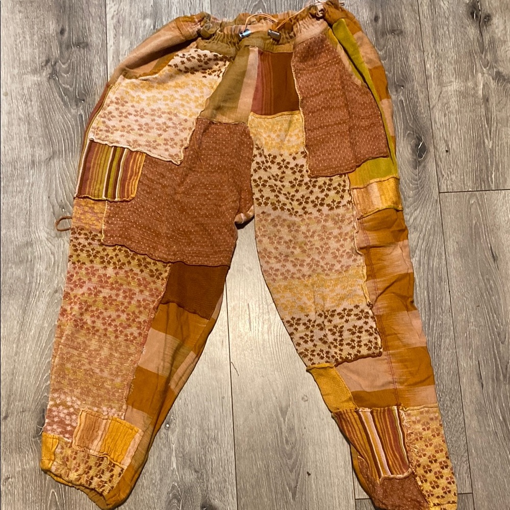 Patchwork Bohemian Pants - Multicolor